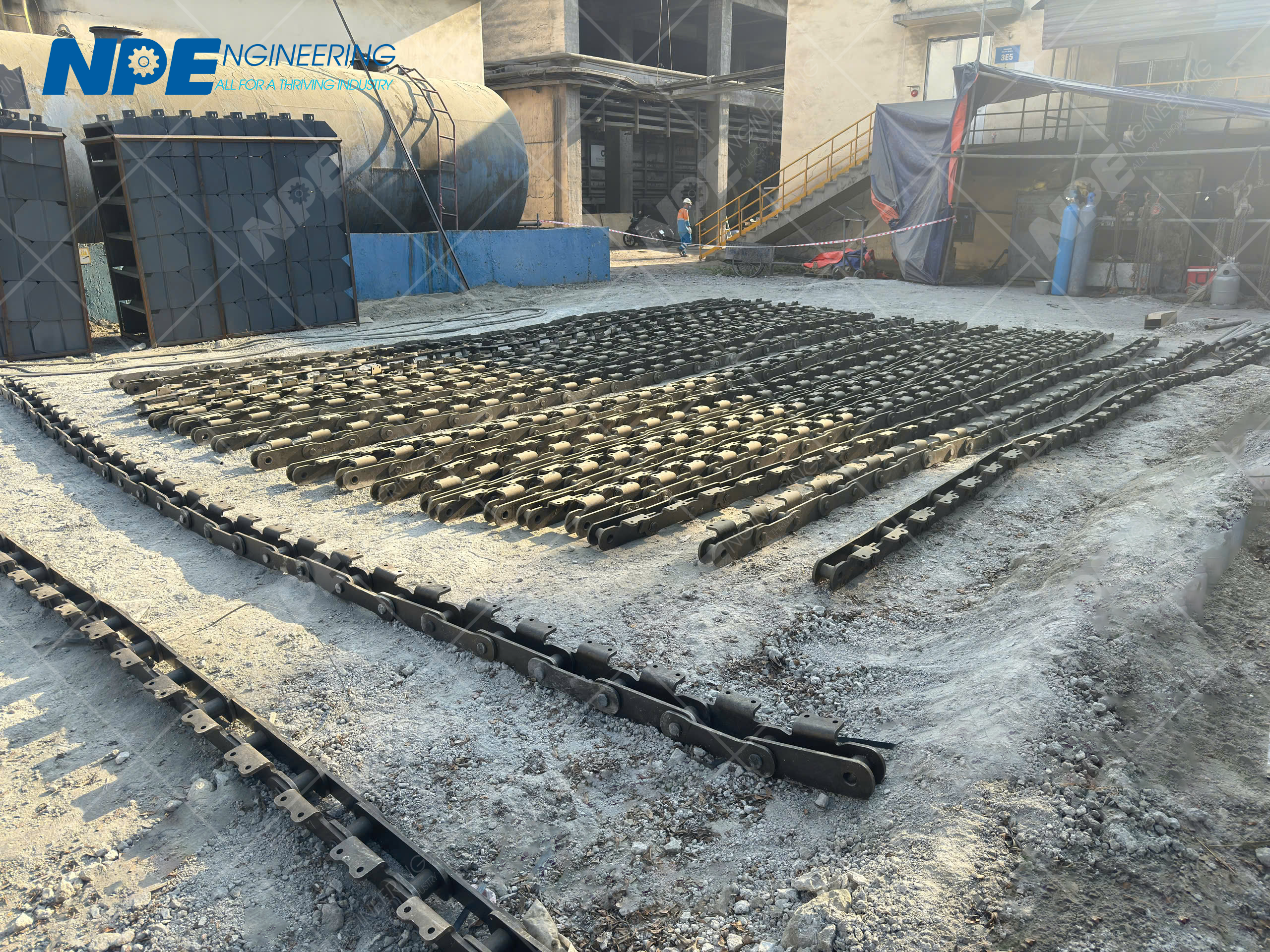 Dự án cung cấp xích gầu xiên cho nhà máy xi măng