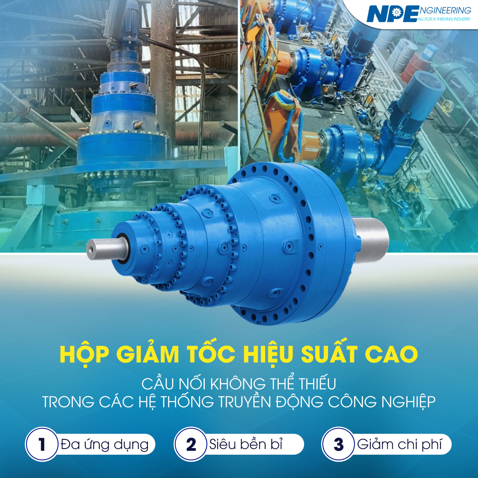 Hộp giảm tốc Rossi hiệu suất cao cho các ngành công nghiệp nặng